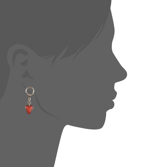 NWT BCBGeneration Cabochon Heart Drop Earrings - Picture 5 of 14